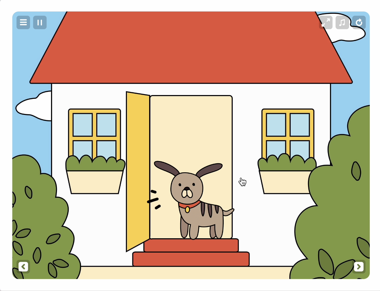 Pets Pals — a dog knocking at the front door